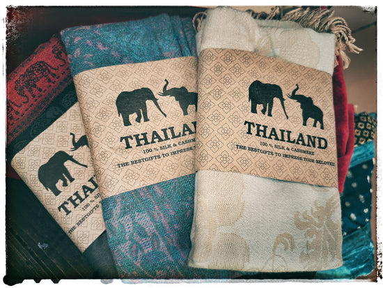 Thailand Silk and Cashmere Scarf